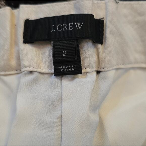 J. Crew Black and White Blurred ikat Drapey Pant size 2 - Picture 13 of 13